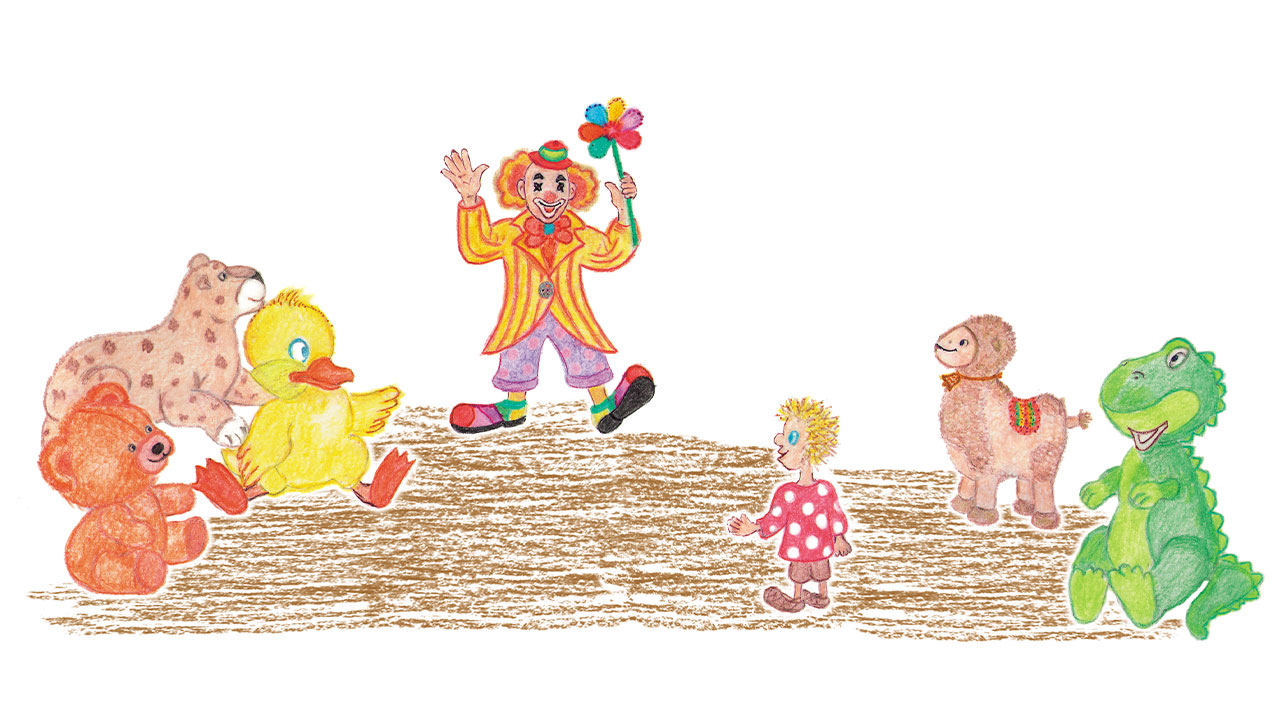 Рисунок из книги Кристальное семечко: компания игрушек