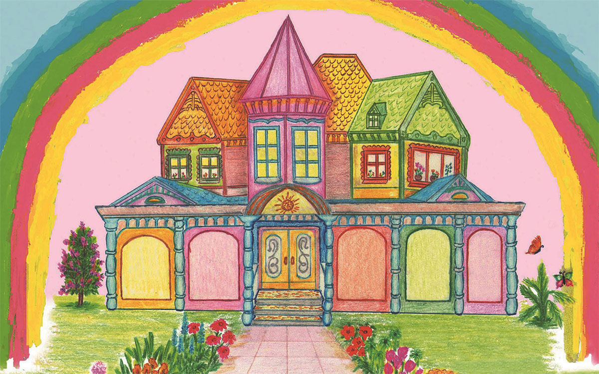 Рисунок из книги Кристальное семечко - Дом волшебницы