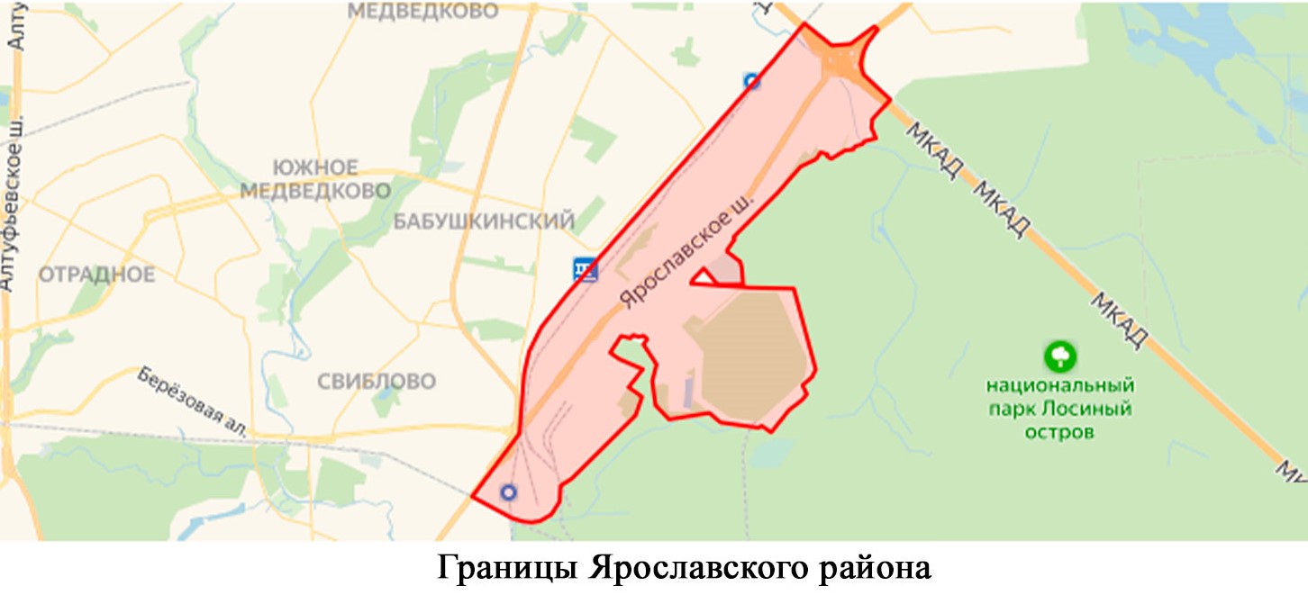 Карта границ Ярославского района